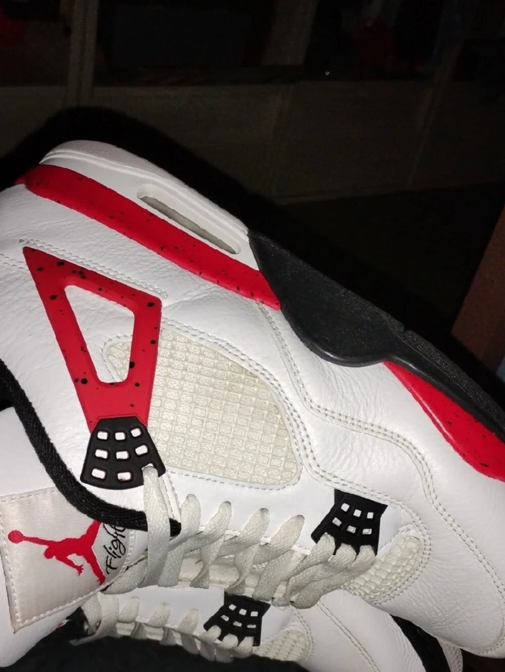 Jordan Men’s Basketball Sneakers - White/Red/Black